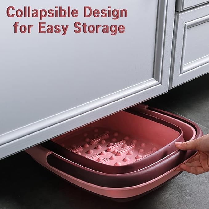 Foot Bath Collapsible Foot Soak Tub, Beinilai Collapsible Foot Bath Basin - Image 9