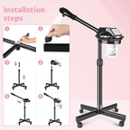 Professional Facial Steamer, Facial Steamer on Wheels - Image 7