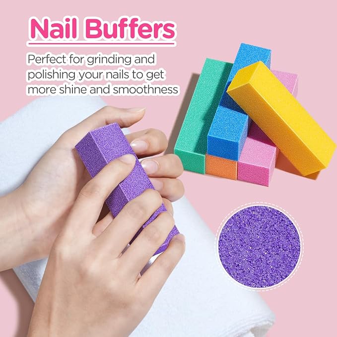 TsMADDTs Nail Buffers and Files, Professional Manicure Tools Kit, Nail Care - Image 6