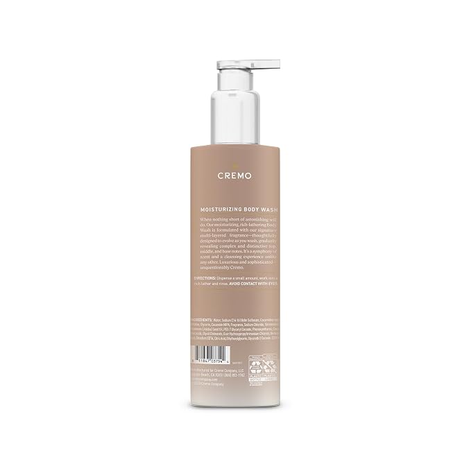 Cremo White Jasmine Amber Skin Moisturizing Body Wash - Image 7
