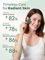 Gua Sha Facial Tools, Natural Jade Stone Guasha Tool - Image 2