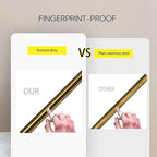 Heated Towel Rack Gold, 4 Bars Towel Warmer Rack - Image 3