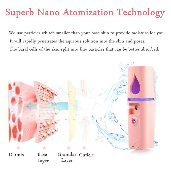 Portable Nano Facial Mister Mini Facial Steamer Atomization Eyelash Extensions - Image 2