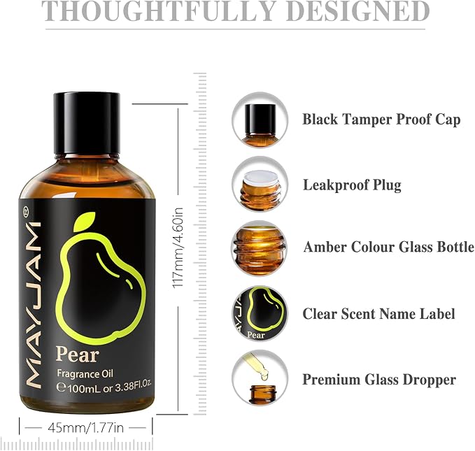 MAYJAM 100ML/3.38FL.OZ Pear Fragrance Oils - Image 8