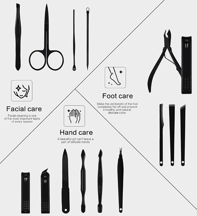 Nail Clippers Sets High Precisio Stainless Steel Nail Cutter Pedicure Kit Nail - Image 2