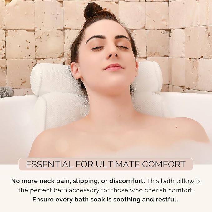 Bath Pillow and Bathtub Tray Set - Image 6
