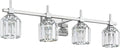 SOLFART Crystal 4 Lights Bathroom Lights Over Mirror Bathroom Lighting Fixtures by SOLFART