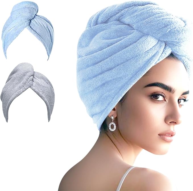 Microfiber Hair Drying Towel Wrap by Unknown