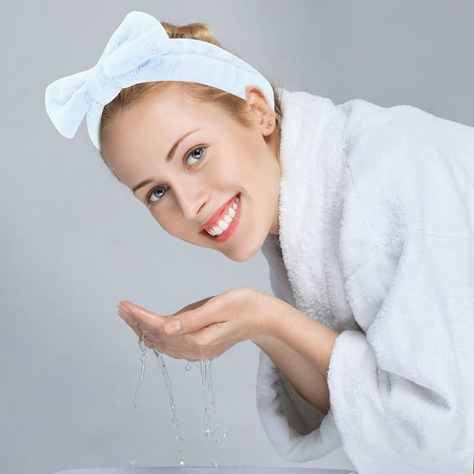8 Pack Spa Headband for Washing Face Stocking Stuffers Skincare Headbands Bulk - Image 2