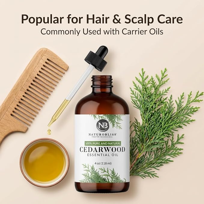 NaturoBliss Cedarwood Essential Oil – Huge 4 Fl Oz – 100% Pure and Natural – - Image 5