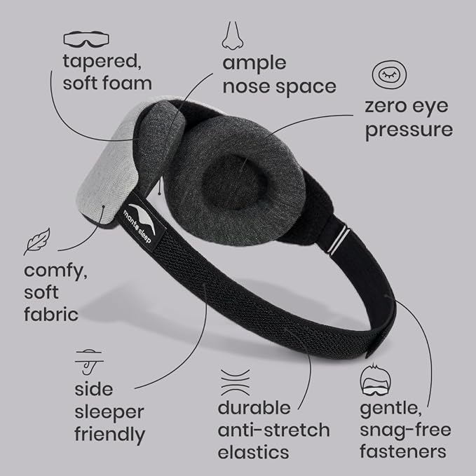 Manta Slim Sleep Mask – Ultra-Light Blackout Eye Mask - Image 7