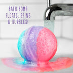 Hallu Unicorn Large Bath Bomb, Mango Peach and Vanilla Scent, 140 g - Image 4