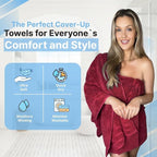 Infinitee Xclusives 100% Cotton Luxury Bath Towels Set of 2 - Image 4