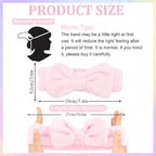WHAVEL 6PCS Spa Headband and Wristbands Set, Face Wash Headband Wrist Bands - Image 2