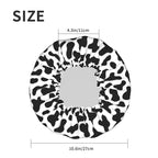 Black And White Cow Skin Abstract Animal Farm Shower Cap - Image 6