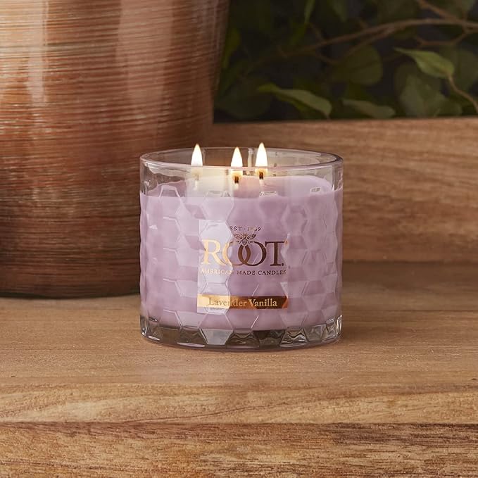 Root Candles Scented Candles Honeycomb Glass Premium Handcrafted Beeswax Blend - Image 5