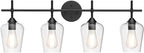 Ralbay Vintage Bathroom Vanity Lighting Fixtures 4-Lights Industrial Matte - Image 4
