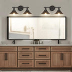 Licperron Black 2-Light Vanity Wall Sconce Lighting, Farmhouse Bathroom Wall - Image 6