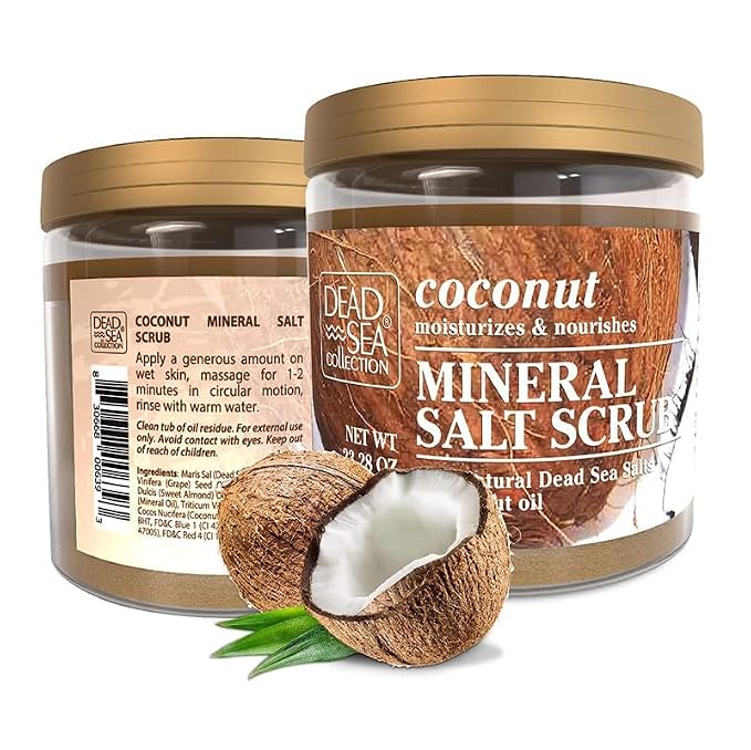 Dead Sea Collection Coconut Salt Scrub – Exfoliating Body Scrub - Image 8