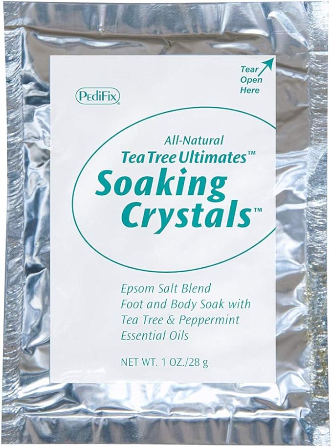 Pedifix Tea Tree Ultimates Soaking Crystals Foot Bath 6 Packets, 1 Ounce each - Image 3