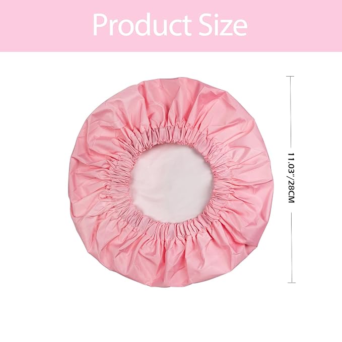 Shower Cap for Women Reusable Waterproof, Large Bath Cap - Image 2