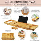 Foldable Bathtub Tray Caddy - Image 2