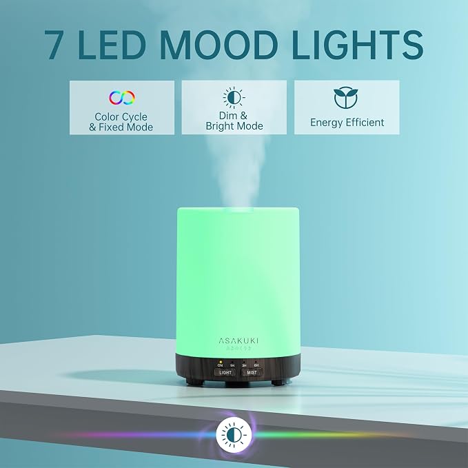 ASAKUKI Essential Oil Diffuser for Home, 300 ml Humidifier - Image 3