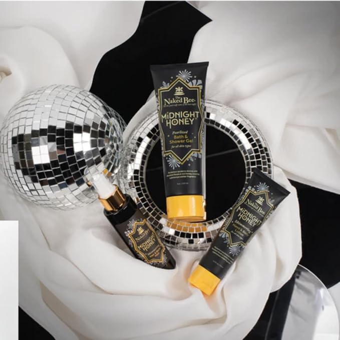 The Naked Bee Midnight Honey Shimmering Body Lotion 2.5 oz - Image 2