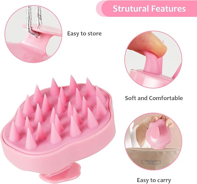 URTHEONE Soft Silicone Hair Scalp Massager Shampoo Brush - Image 2