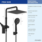 Ryamen Upgraded Dual Shower Heads Combo, 10 inch Filtered Shower Head - Image 2