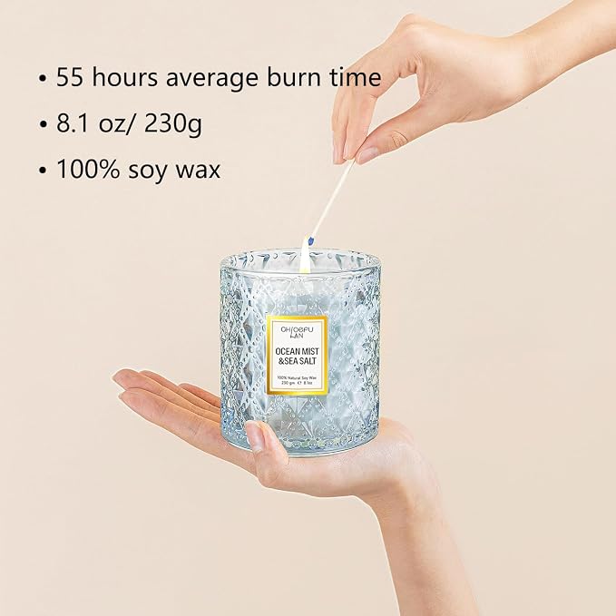 Chloefu LAN Ocean Candles Sea and Salt Candle - Image 2