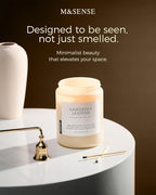 M&SENSE Large Gardenia Jasmine Scented Candles, 19.4oz Natural Soy Wax - Image 4