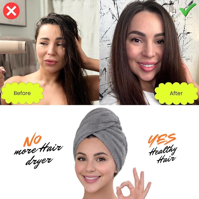 KELVO Microfiber Hair Towel Wrap - Image 7