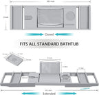 Bamboo Bathtub Caddy Tray - Image 6