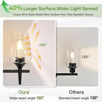 MOKATNG 3-Light Bathroom Light Fixtures, 19.5 Inch Bathroom Lighting Fixtures - Image 7