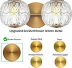 Brushed Gold Bathroom Vanity Light Fixture Vintage Style - Image 4