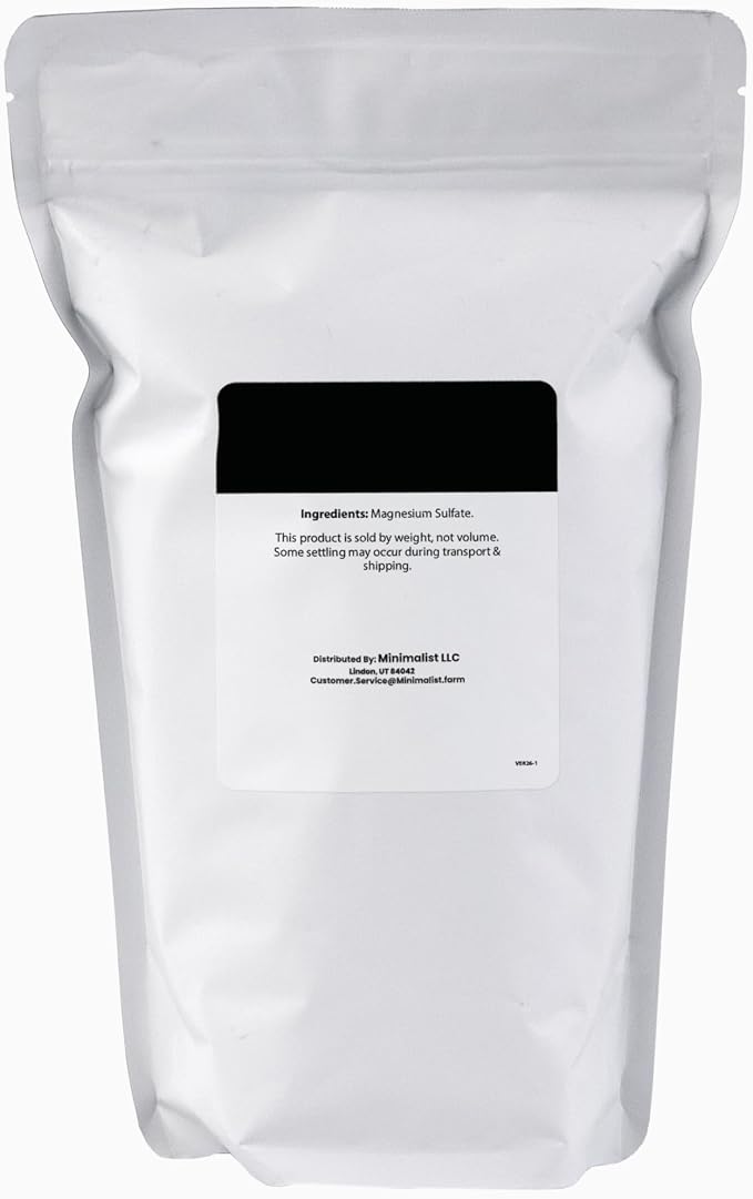 Minimalist Epsom Salt, Magnesium Sulfate, Packaged - Image 2