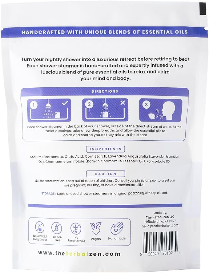Sleepytime Lavender Shower Steamers Aromatherapy 10 Pack - Image 9