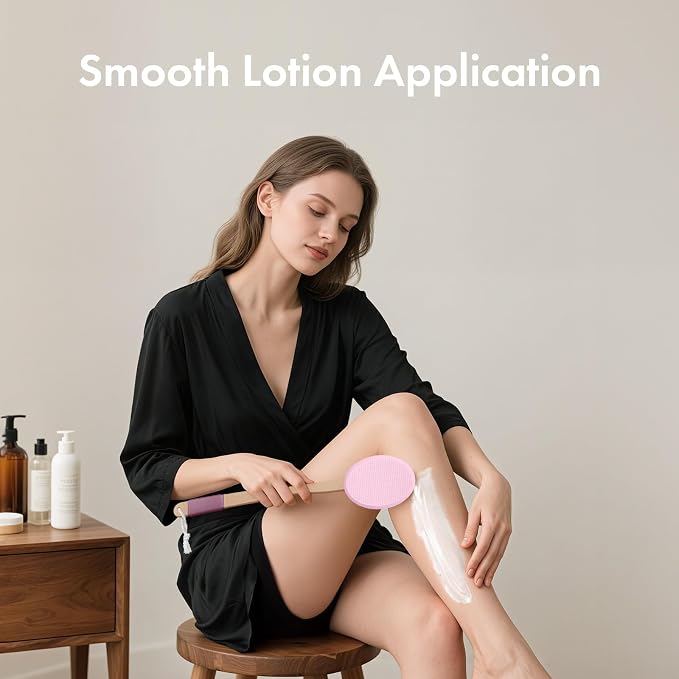 AmazerBath Lotion Applicator for Back, 4 Replaceable Pads - Image 7