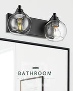 Bathroom Light Fixtures, 2 Light Matte Black Vanity Light, Modern Wall Sconces - Image 7