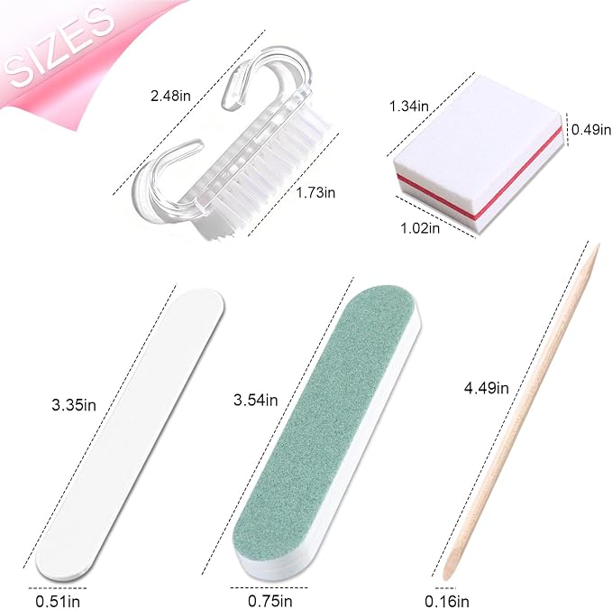 5-Piece Disposable Manicure Kit, Bulk Mini Nail Care Set - Image 3