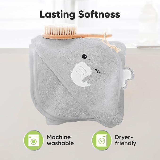 KeaBabies Hooded Baby Towel for Newborn - Image 6