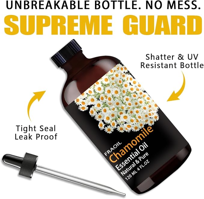 Chamomile Essential Oil, Chamomile Oil 4 Fl Oz 120ML - Image 4