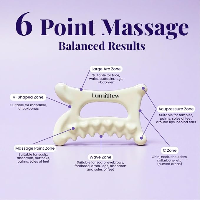 Ceramic Guasha Tool for Face & Body - Image 4