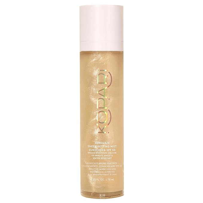 Kopari Sunglaze Sheer Setting Mist Sunscreen SPF 50, Weightless, Fast Drying by Kopari