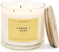 Calyan Wax Co. Lemon & Sage 3 Wick Scented Candle by CalyanWaxCo
