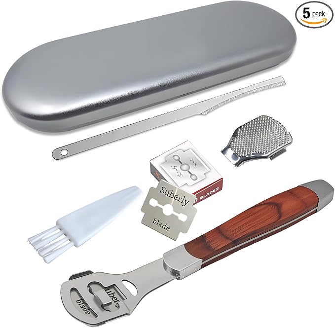 Callus Shaver with Wooden Handle，Pedicure Foot File Kit，Foot File Callus by Unknown