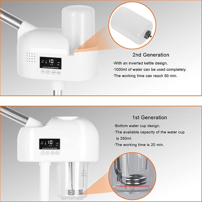 Upgrade Professional LCD Facial Steamer - Image 2