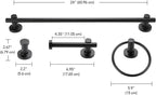 Globe Electric 51710 5-Piece Bathroom Accessory Set - Image 7