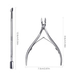 6Pcs Cuticle Clipper with Cuticle Pusher Set, Professional Stainless Steel Dead - Image 2